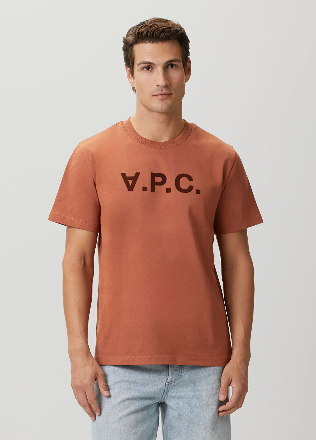 A.P.C. Kiremit Logo Baskılı T-shirt