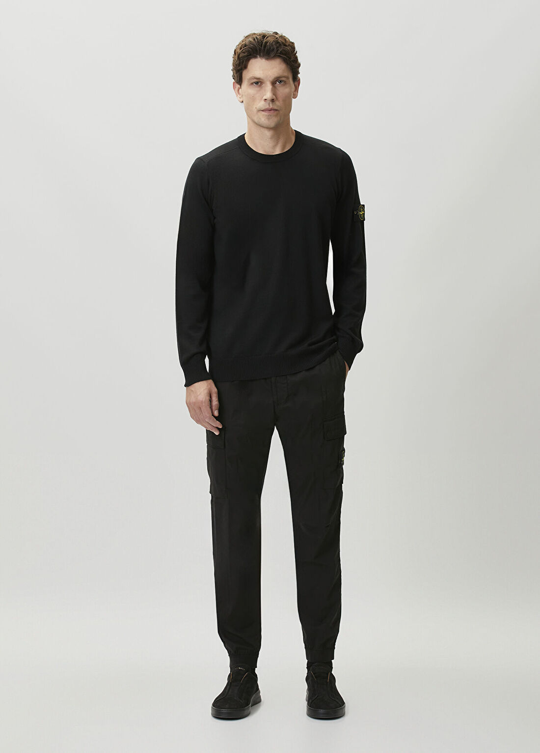 Stone Island Siyah Yün Kazak görsel 2