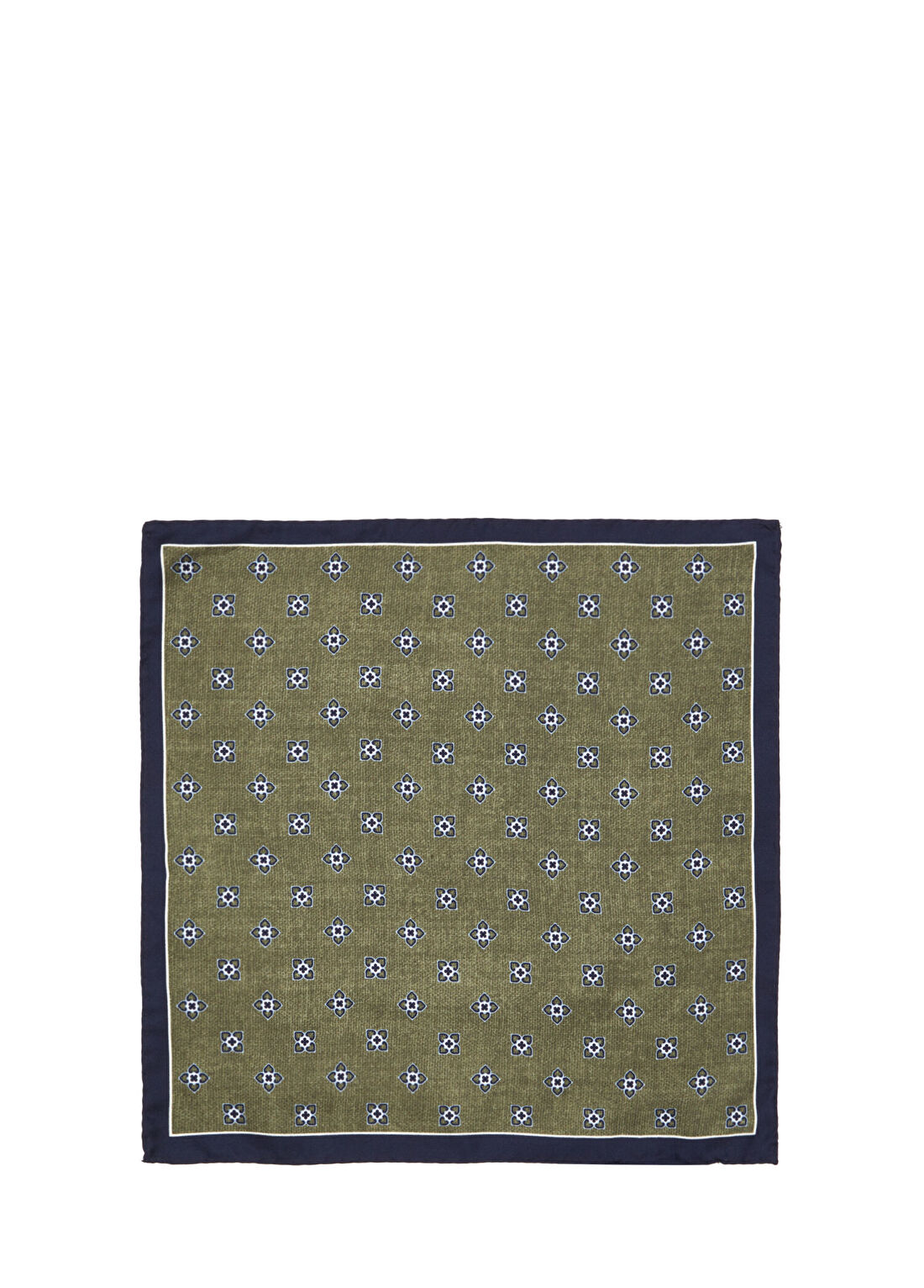 Beymen Collection Yeşil Desenli İpek Poşet Mendil