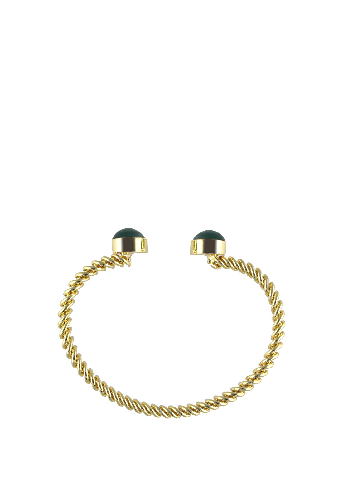 Ponponiere Beatrice Emerald Kadın Cuff Bilezik