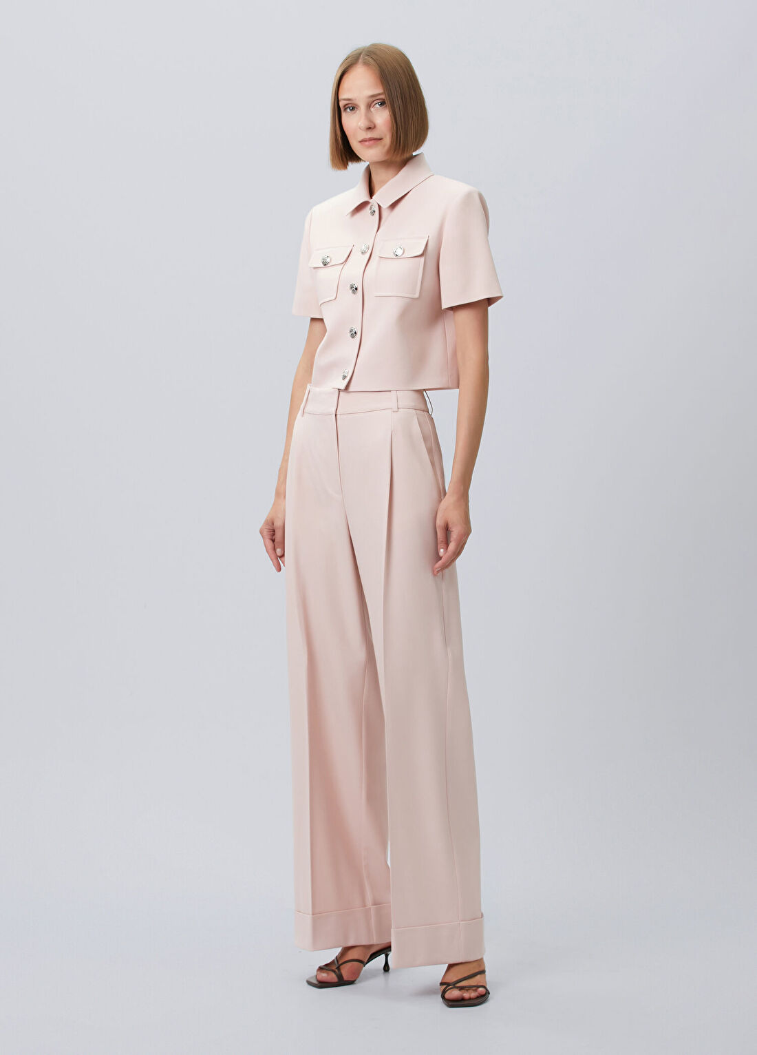 Beymen Collection Pembe Kısa Kol Yün Ceket görsel 3