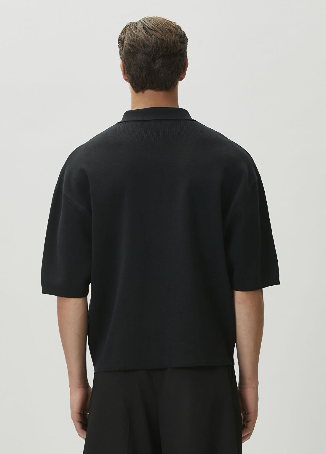 Entire Studios Siyah Polo Yaka T-shirt görsel 4