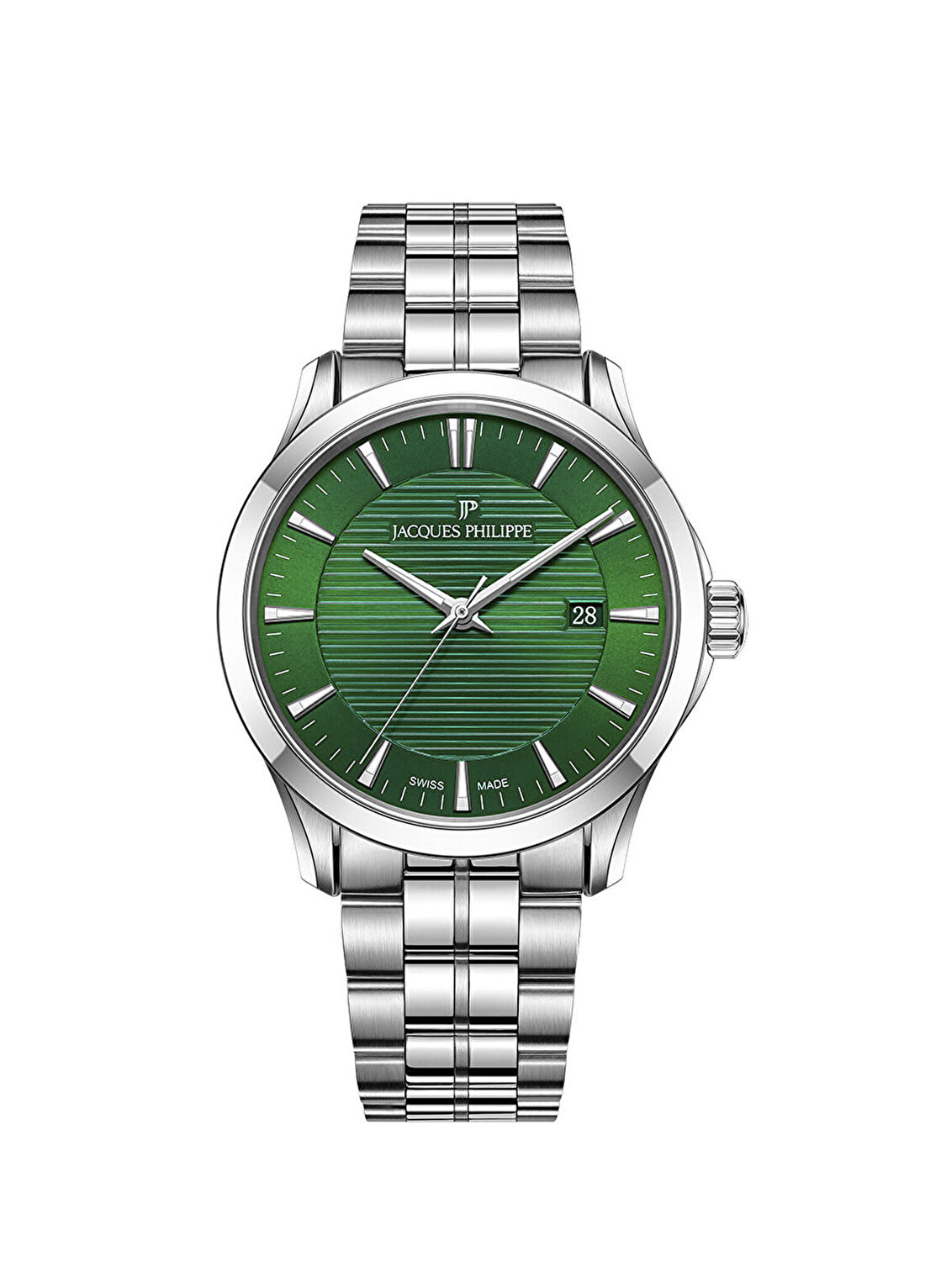 Jacques Philippe JPQGS7913X6 Metalik Gri Çelik Erkek Kol Saati