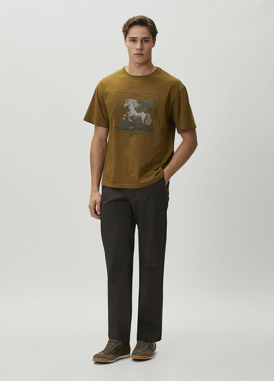 Etro Yeşil Grafik Baskılı T-shirt görsel 2
