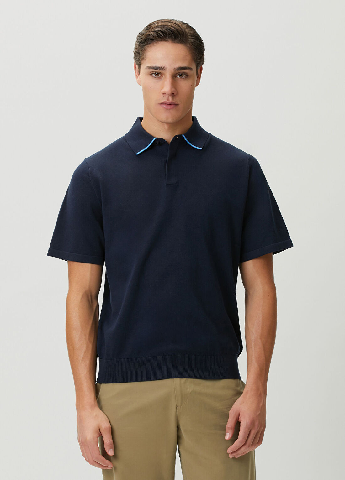 Paul Smith Lacivert Polo Yaka Kısa Kollu Triko