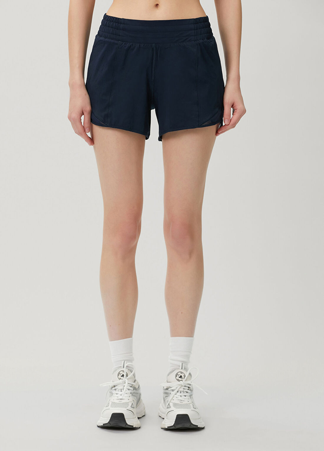 lululemon Hotty Hot High-Rise Lacivert Şort 4" Lined görsel 2