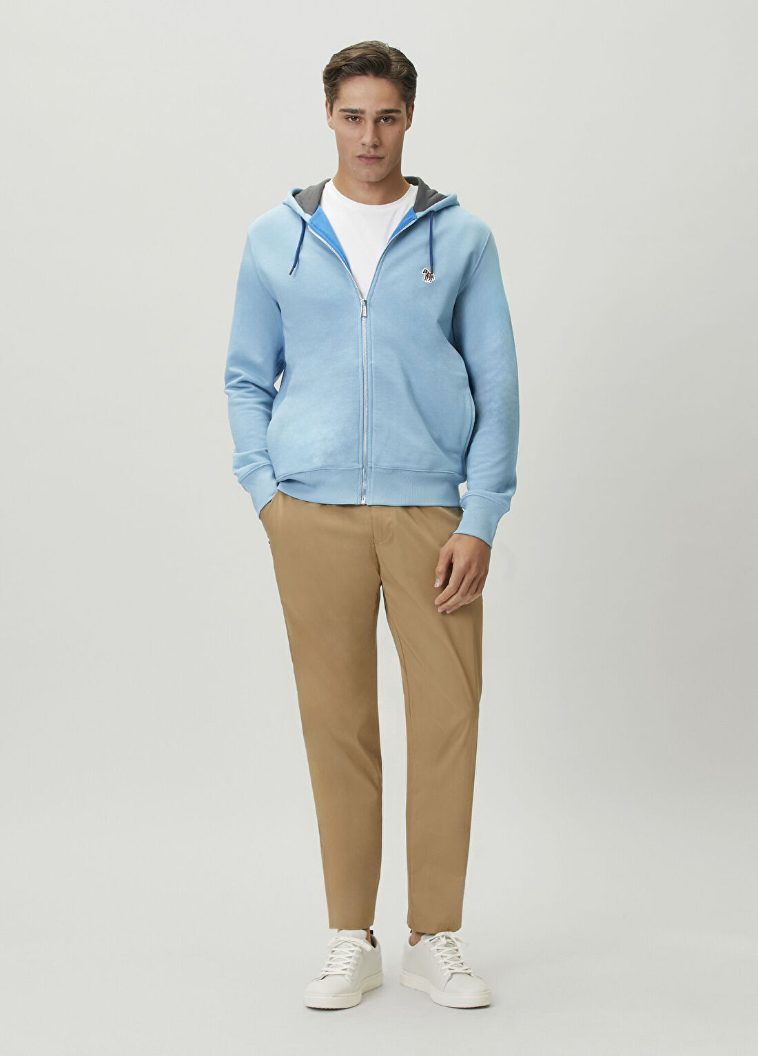 PS Paul Smith Mavi Kapüşonlu Sweatshirt görsel 2