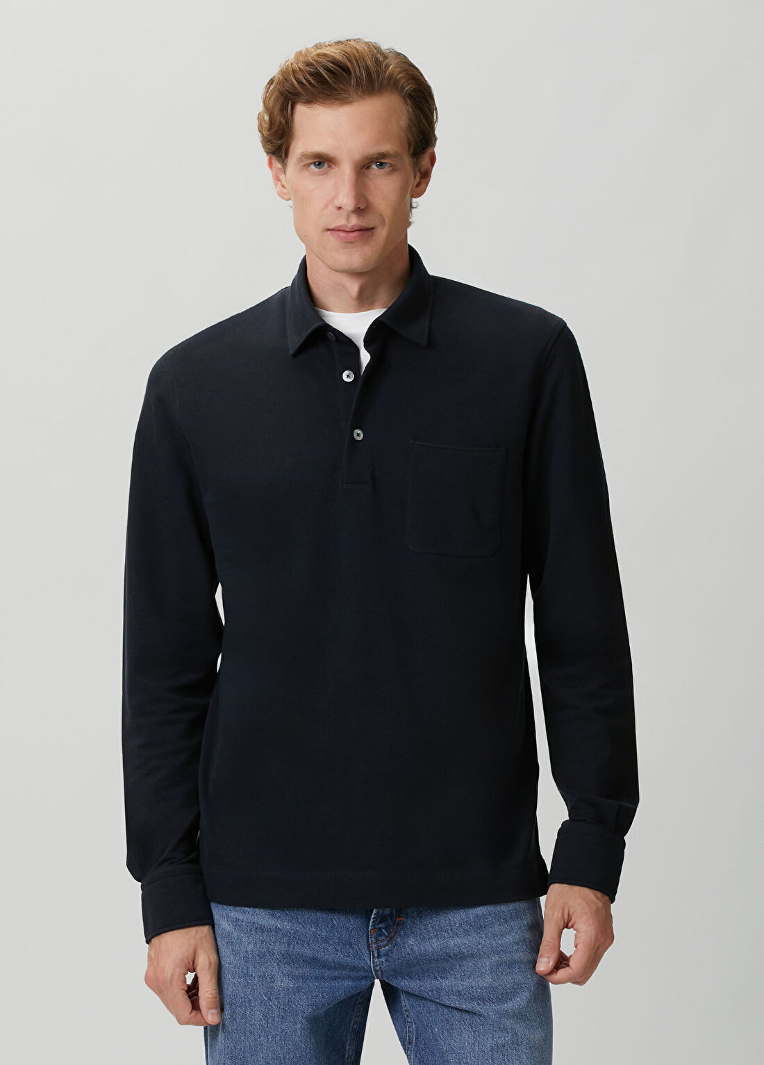 Zegna Siyah Polo Yaka T-shirt