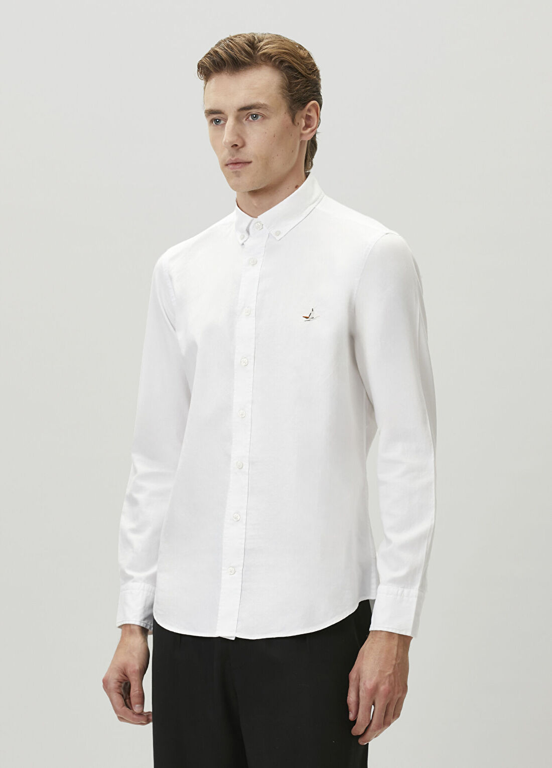 Beymen Club Slim Fit Beyaz Oxford Gömlek görsel 4