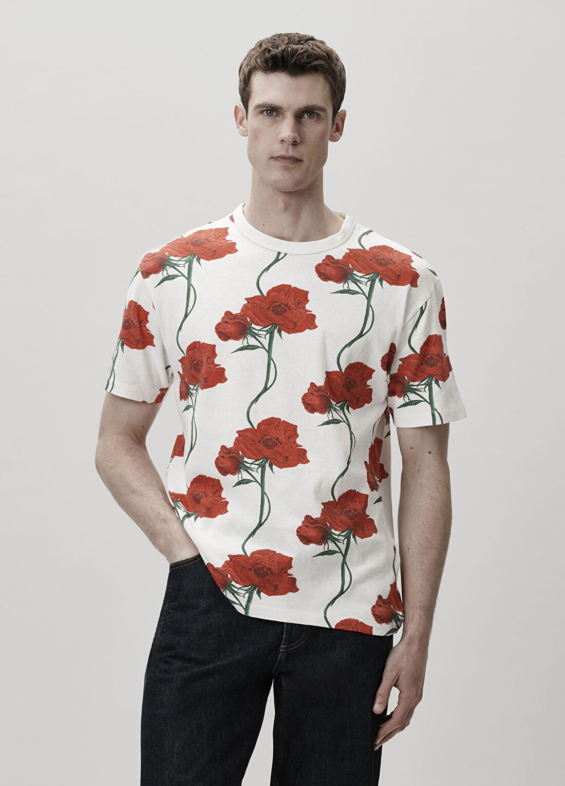 Kenzo Archive Rose Kırık Beyaz Desenli T-shirt