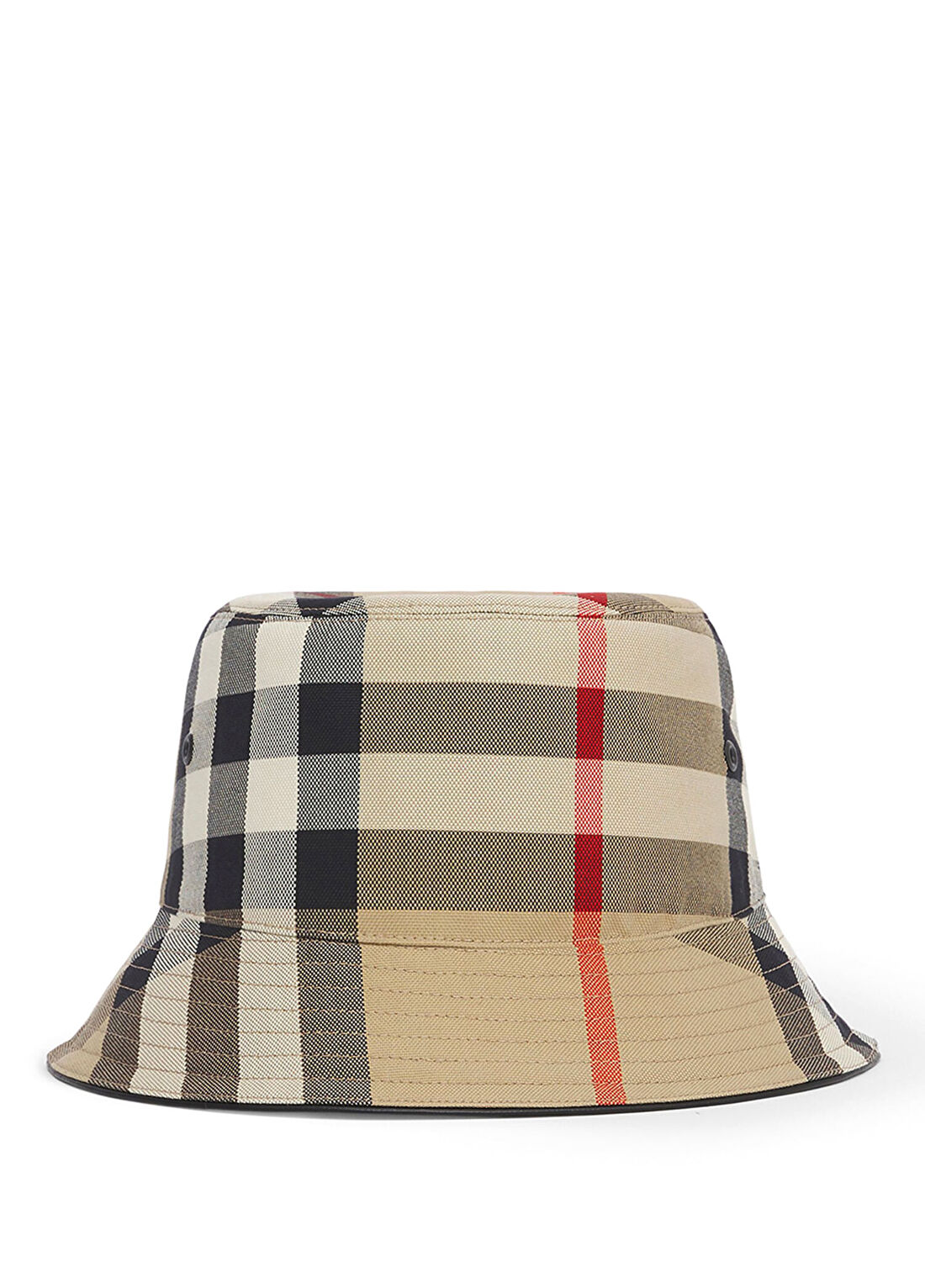 Burberry Exaggerated Bej Pamuk Erkek Bucket Şapka görsel 3