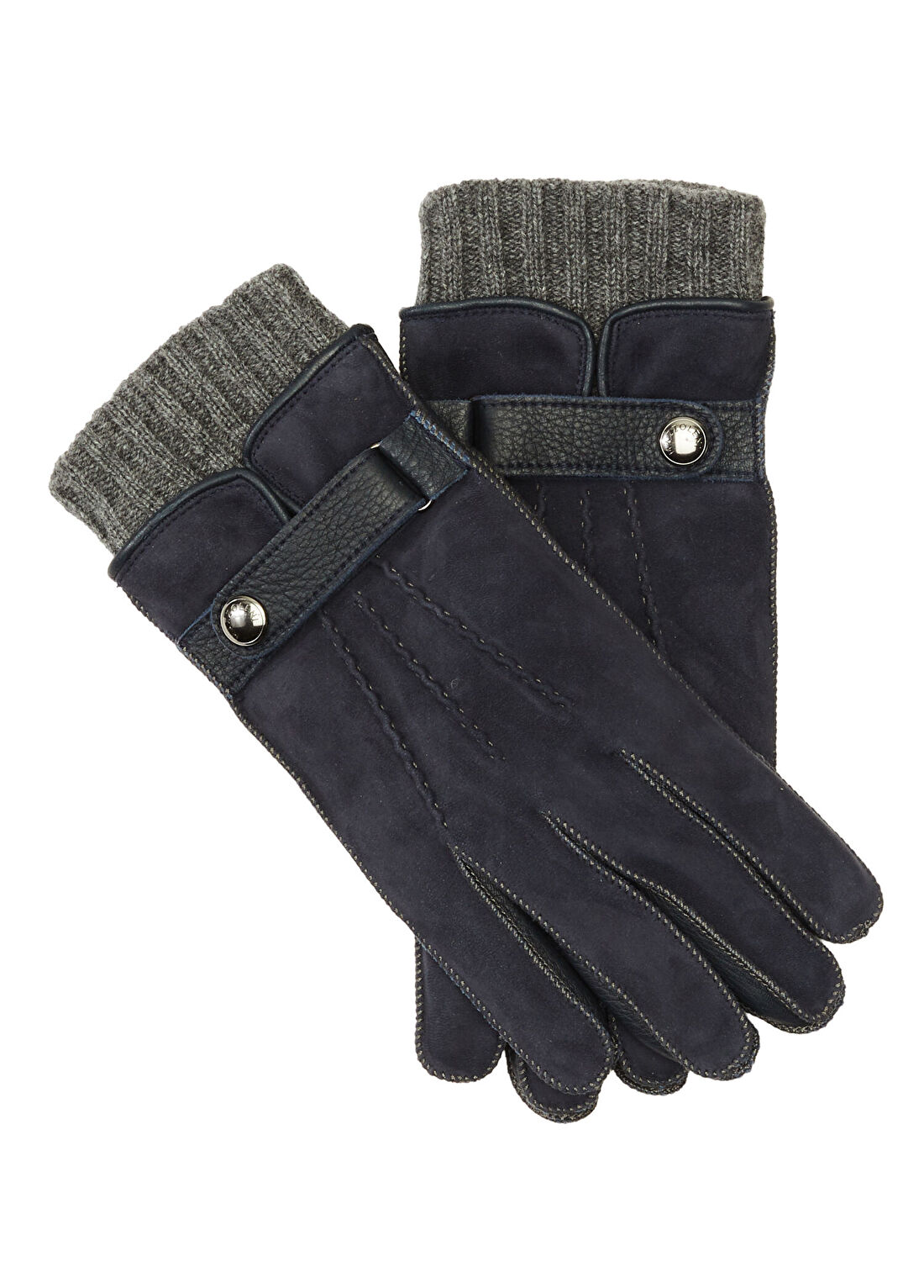 Mazzoleni Gloves Lacivert Erkek Deri Eldiven görsel 2