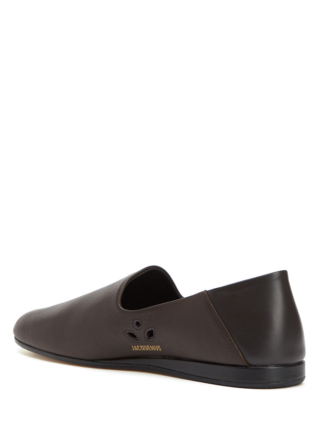 Jacquemus Koyu Kahverengi Erkek Deri Loafer görsel 3