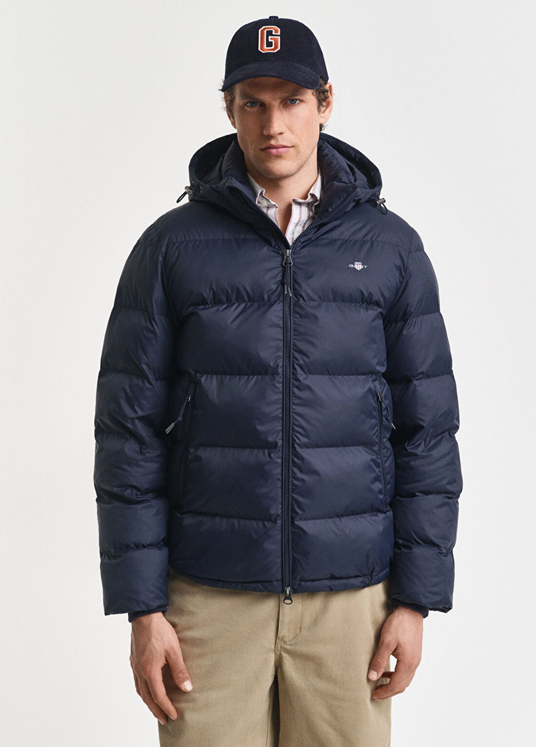 Gant Lacivert Regular Fit Active Cloud Erkek Mont