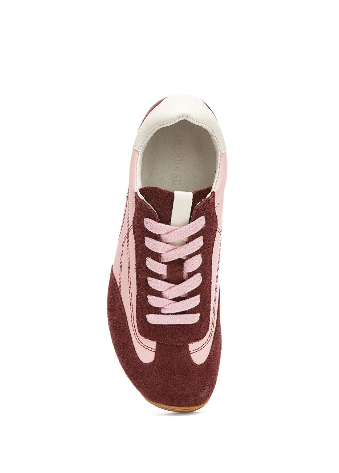 Divarese Pembe Kadın Rahat Süet Sneaker görsel 4