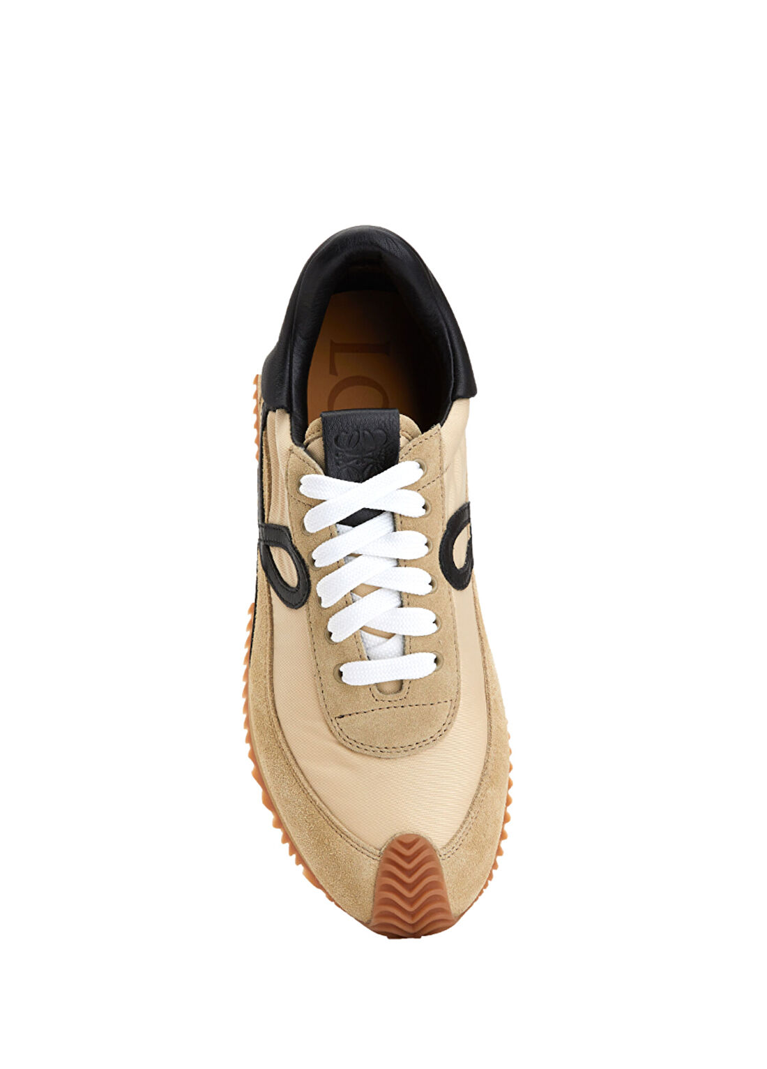 Loewe Flow Runner Gold Kadın Deri Sneaker görsel 4
