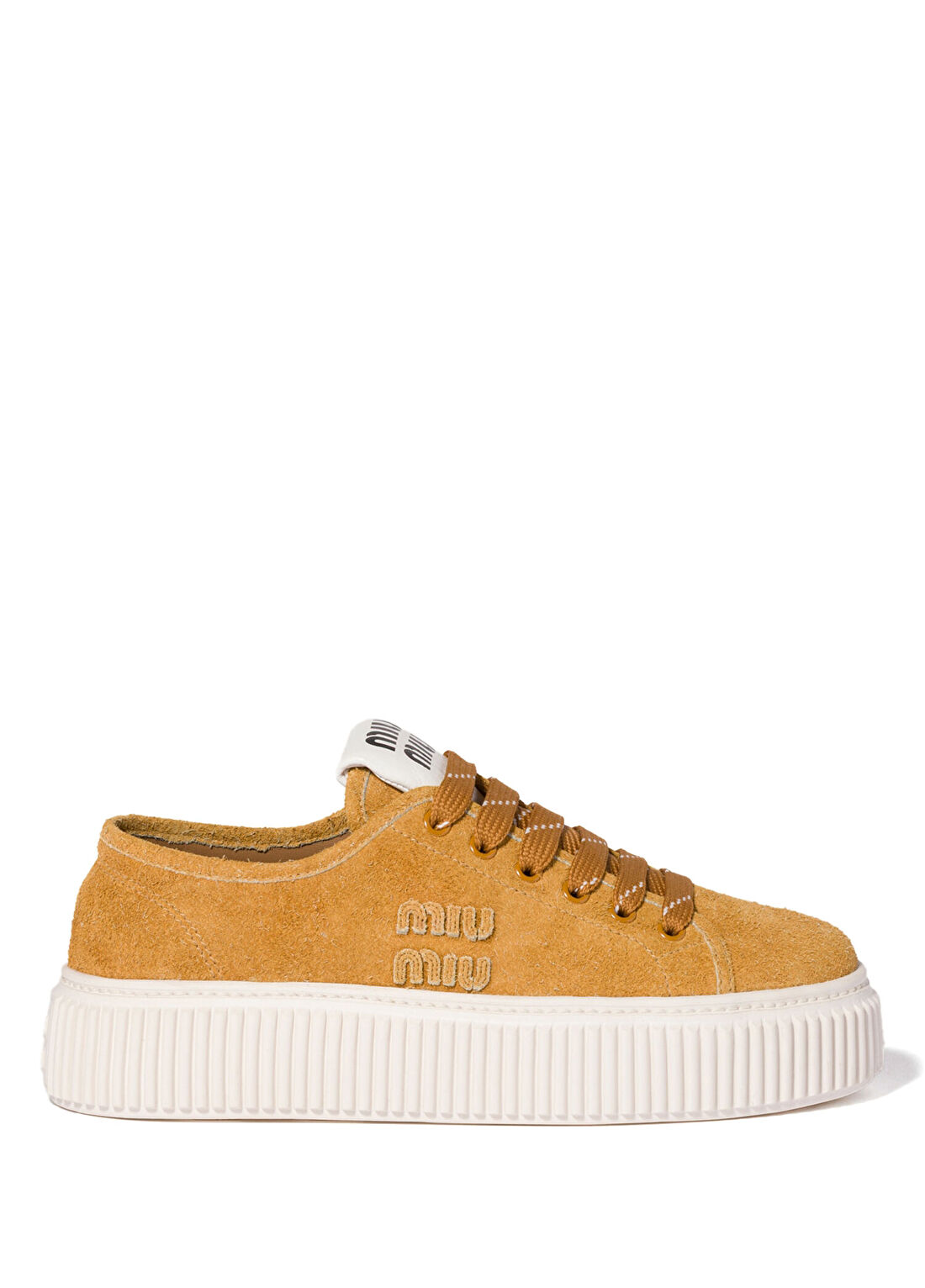 Miu Miu Açık Kahve Süet Kadın Sneaker