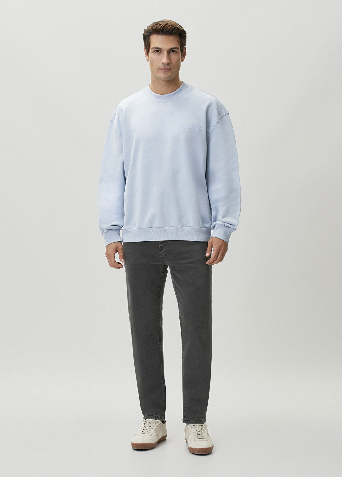 AllSaints Açık Mavi Sweatshirt görsel 2