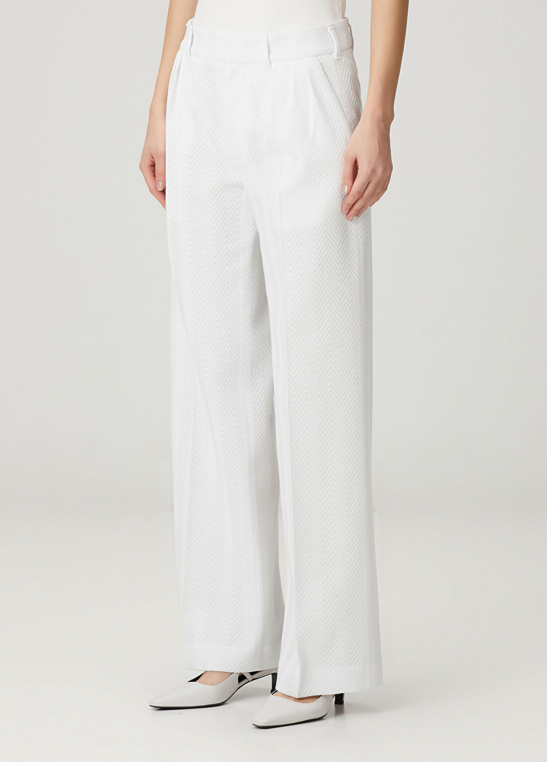 Missoni Beyaz Desenli Pantolon görsel 3