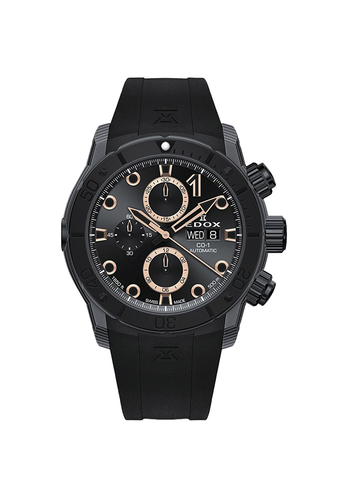 Edox CO-1 01125-CCN-NR Siyah Erkek Kol Saati