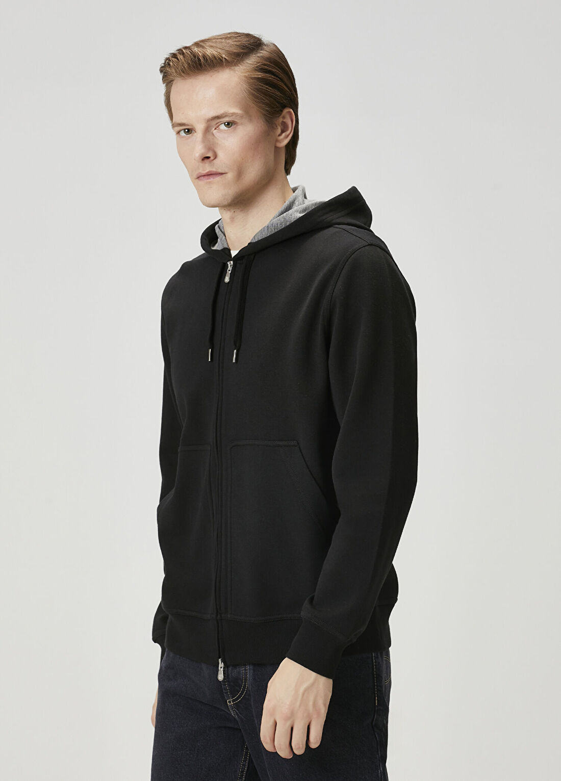 Brunello Cucinelli Siyah Kapüşonlu Sweatshirt görsel 3
