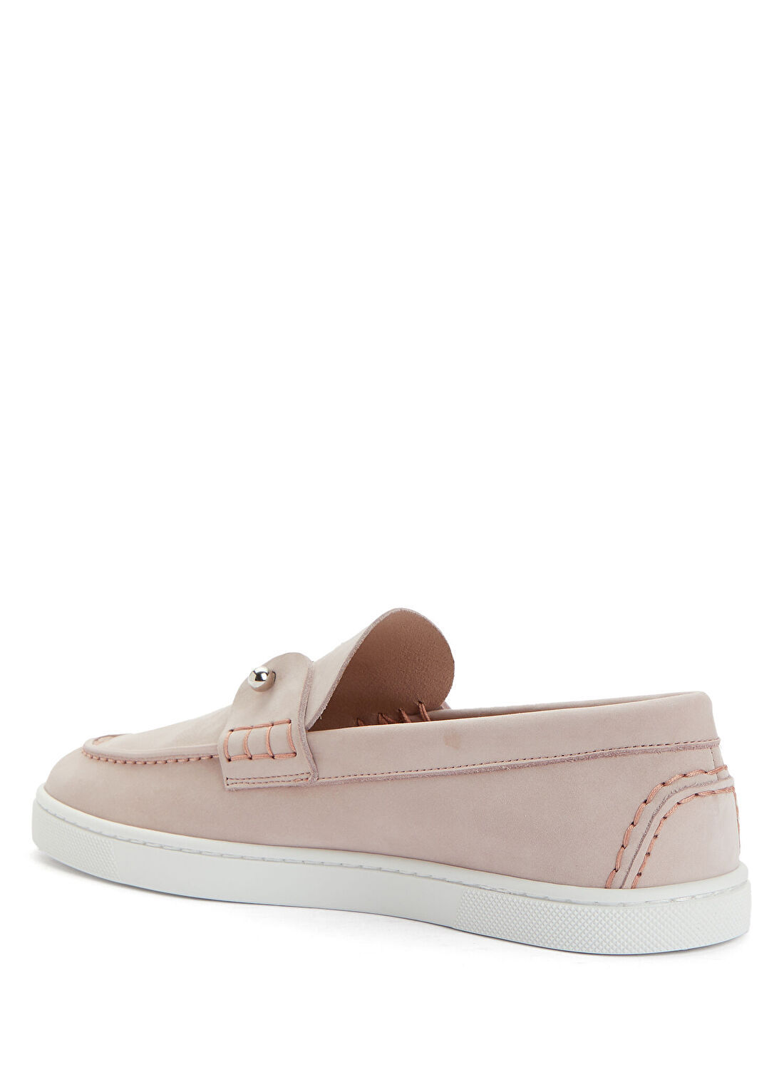 Christian Louboutin Krem Kadın Deri Loafer görsel 3