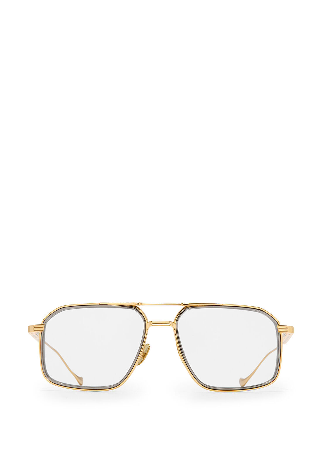 CUTLER AND GROSS Knightbridge 1971 Gold Dark Gun Metal Titanyum Unisex Güneş Gözlüğü