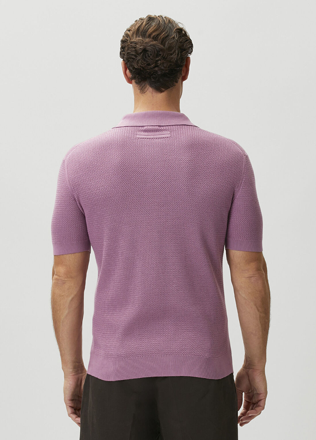 Zegna Pembe Polo Yaka T-shirt görsel 4