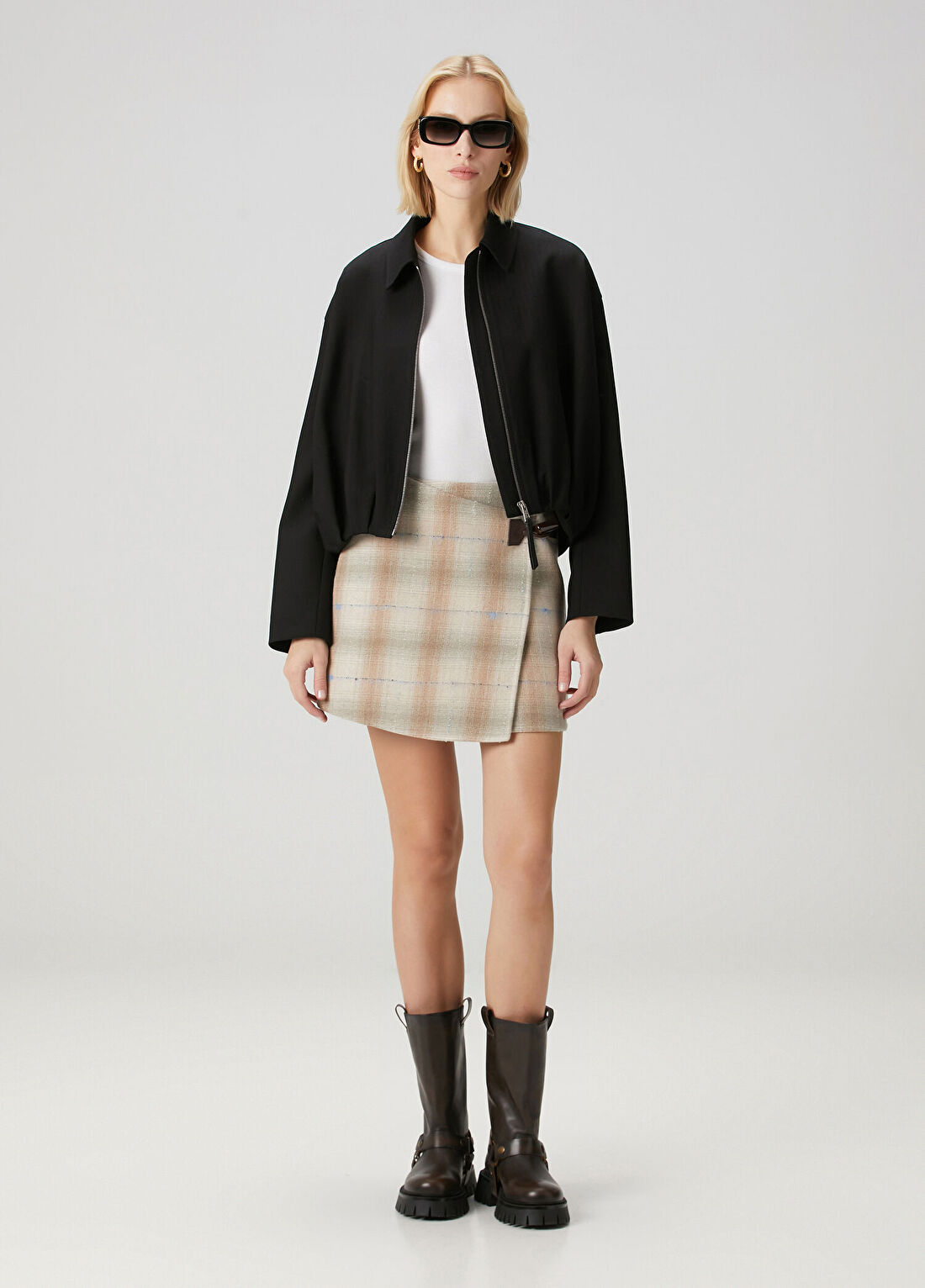 Loewe Bej Mini Yün Etek