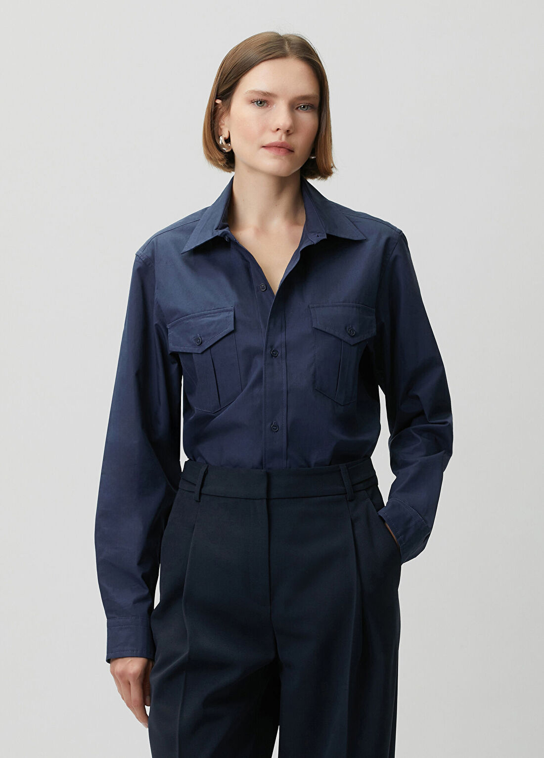 A.P.C. Chemise Lacivert Gömlek