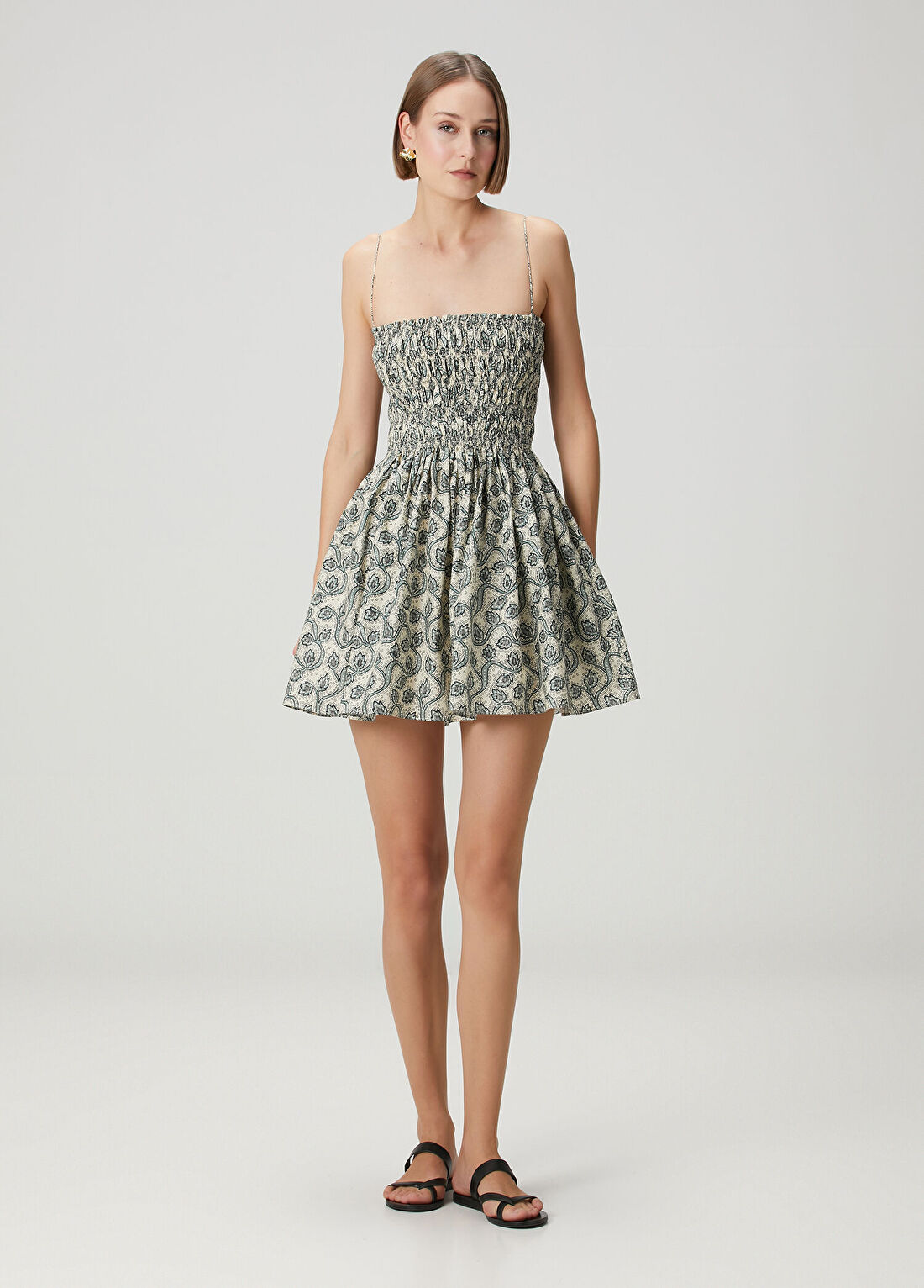 Matteau Swim Desenli Mini Plaj Elbisesi