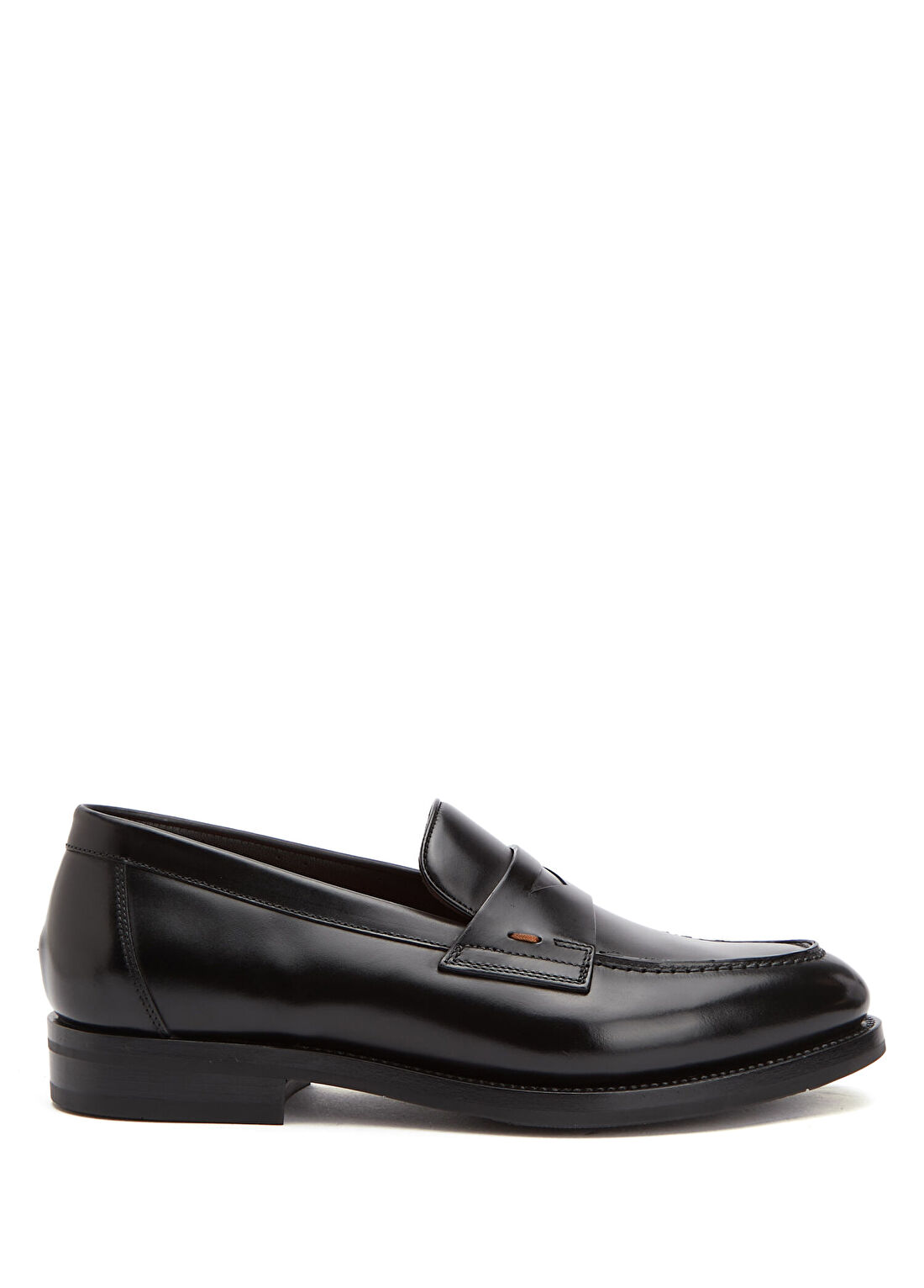 Santoni Colin Siyah Erkek Deri Loafer