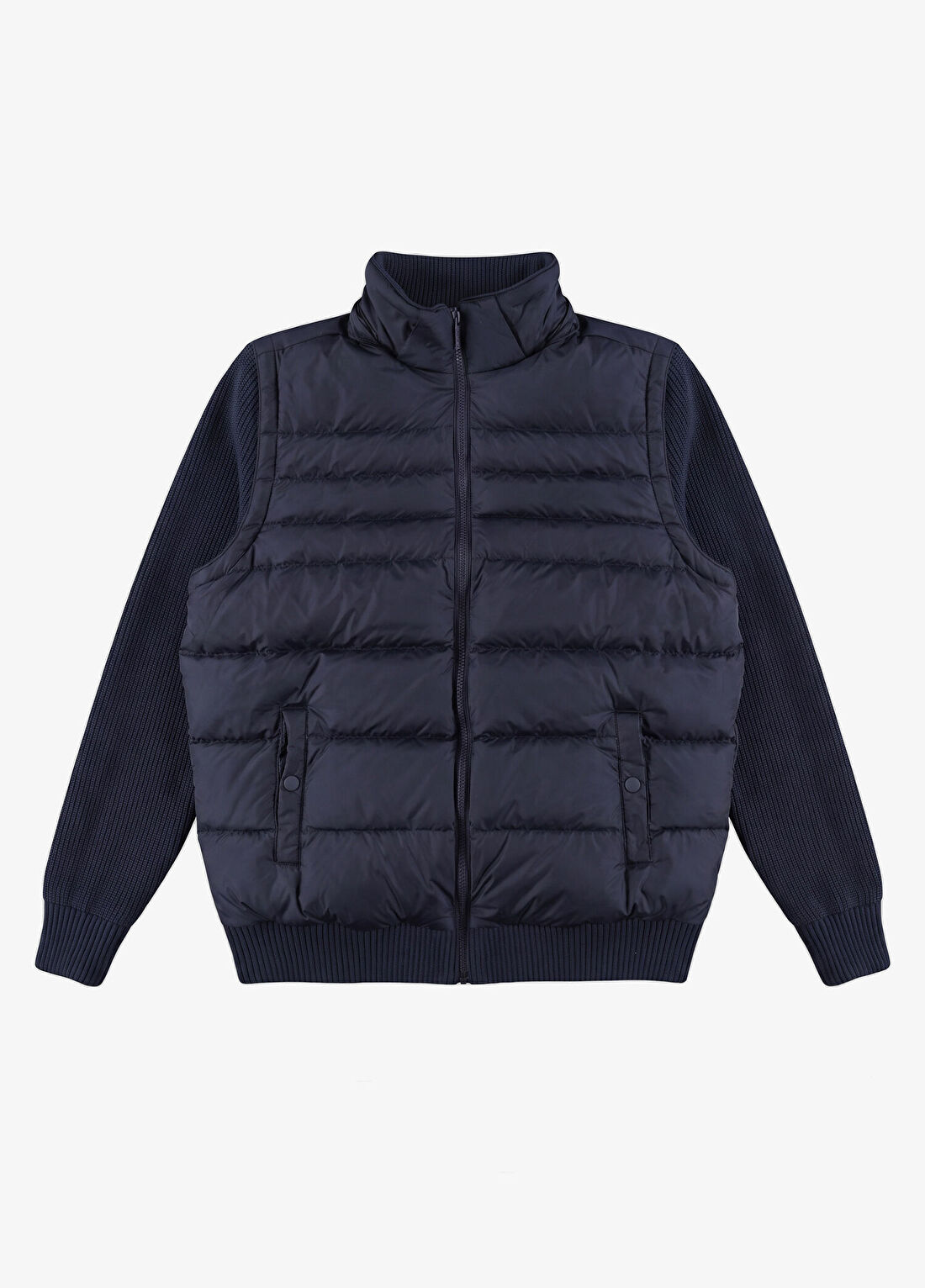 Lacoste Lacivert Slim Fit Kapüşonlu Erkek Mont