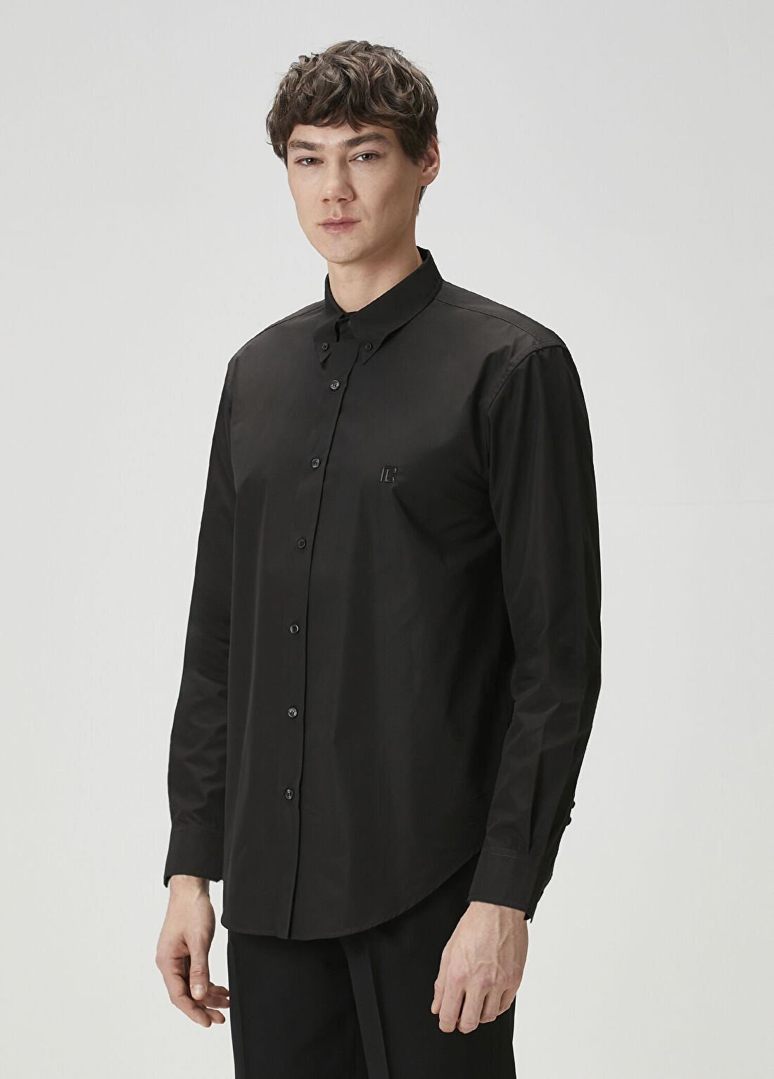 Balmain Siyah Regular Fit Gömlek görsel 3