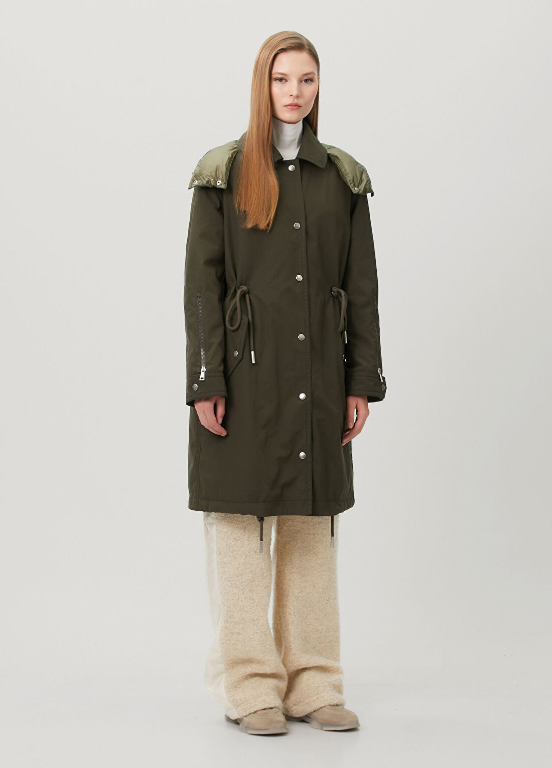 Moncler Halicte Haki Parka görsel 3