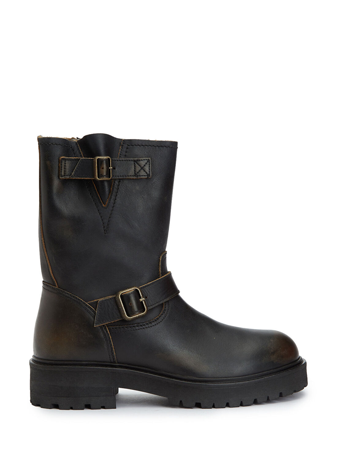 AllSaints Tait Koyu Kahverengi Erkek Deri Bot