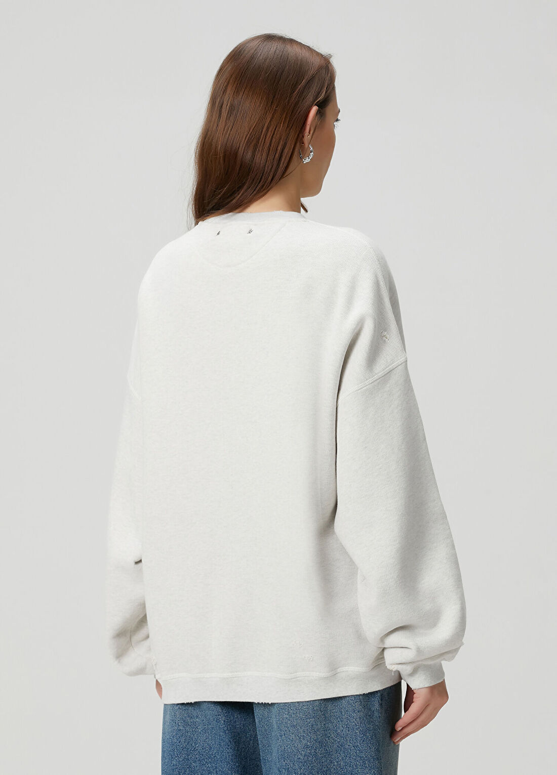 Golden Goose Star Gri Sweatshirt görsel 4