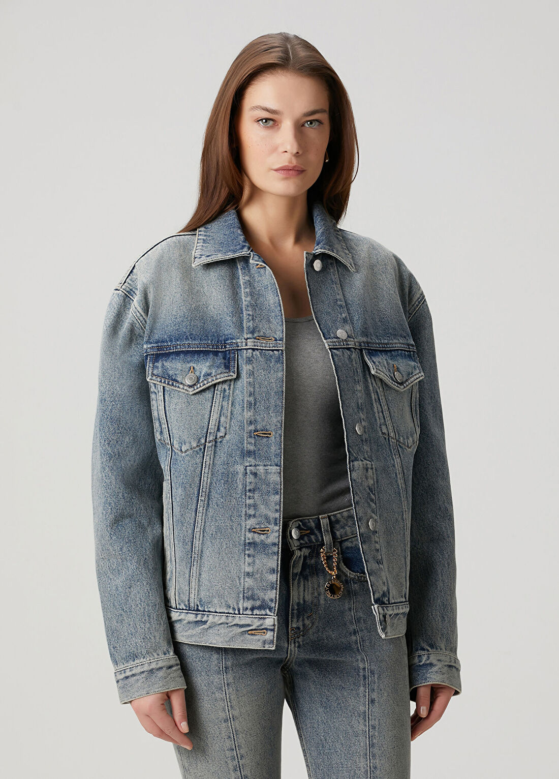 Stella McCartney Mavi Denim Ceket