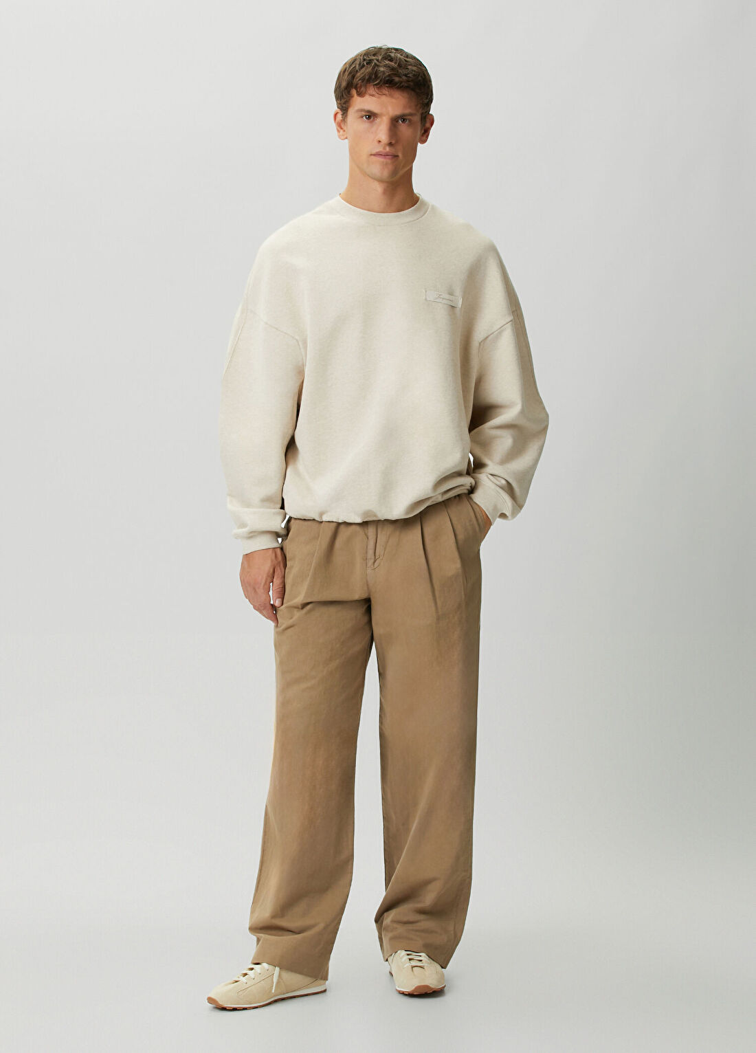 Jacquemus Bej Logo Detaylı Sweatshirt