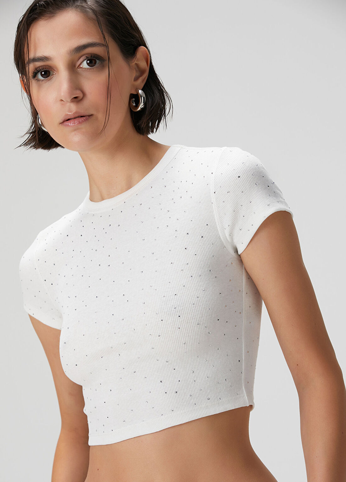 Academia Beyaz Ribli T-shirt görsel 2