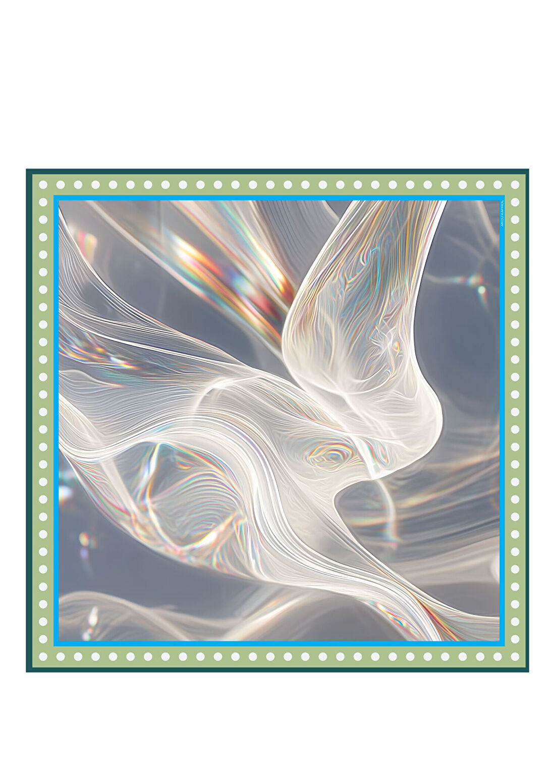 Arzu Kaprol Prismatic Baskılı İpek Kadın Fular