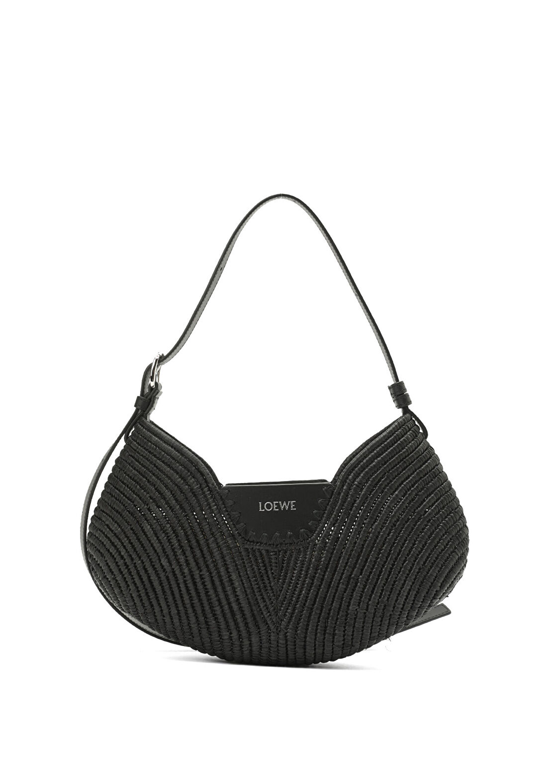 Loewe x Paula's Ibiza Siyah Kadın Rafya Plaj Çantası