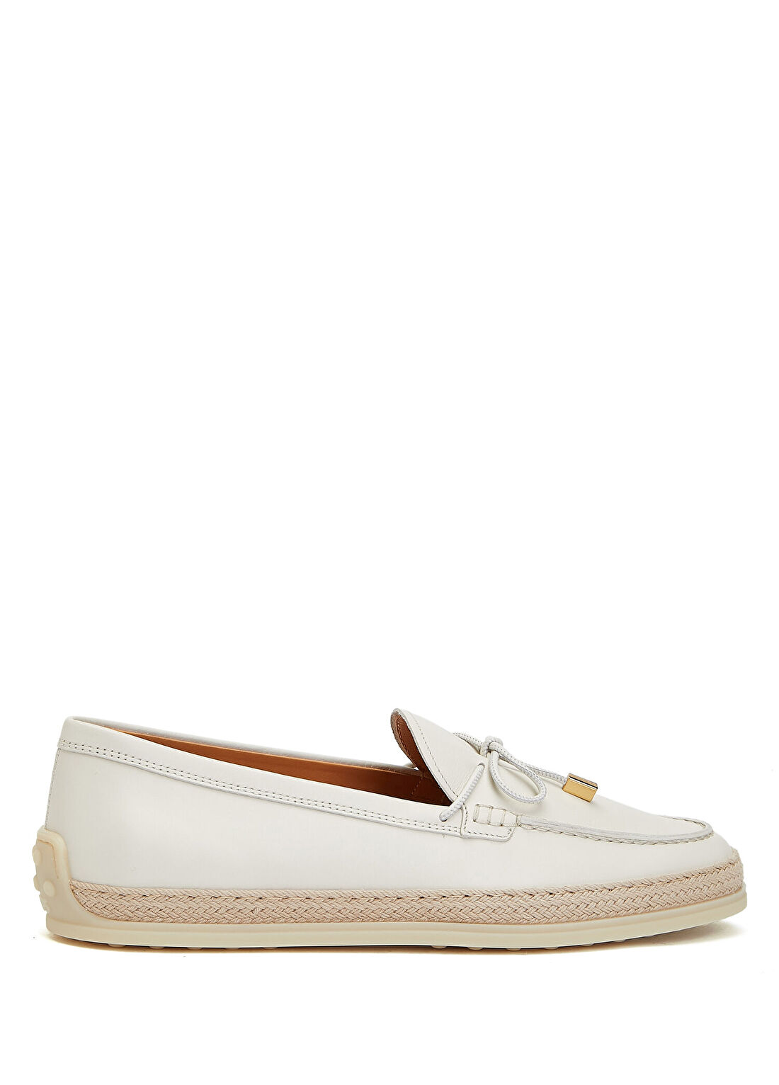 Tod's Beyaz Kadın Deri Loafer