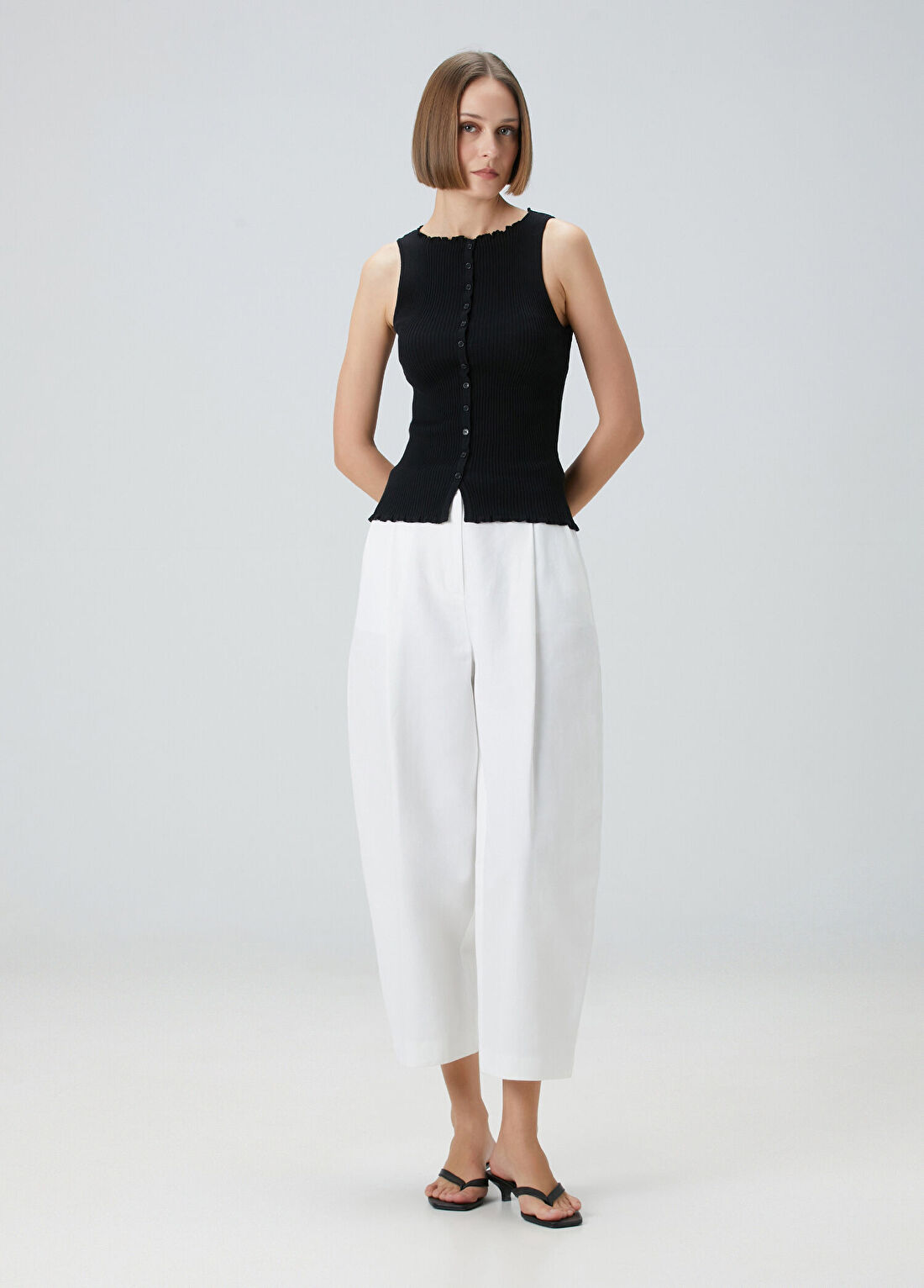 Beymen Collection Siyah Koton Atlet görsel 3