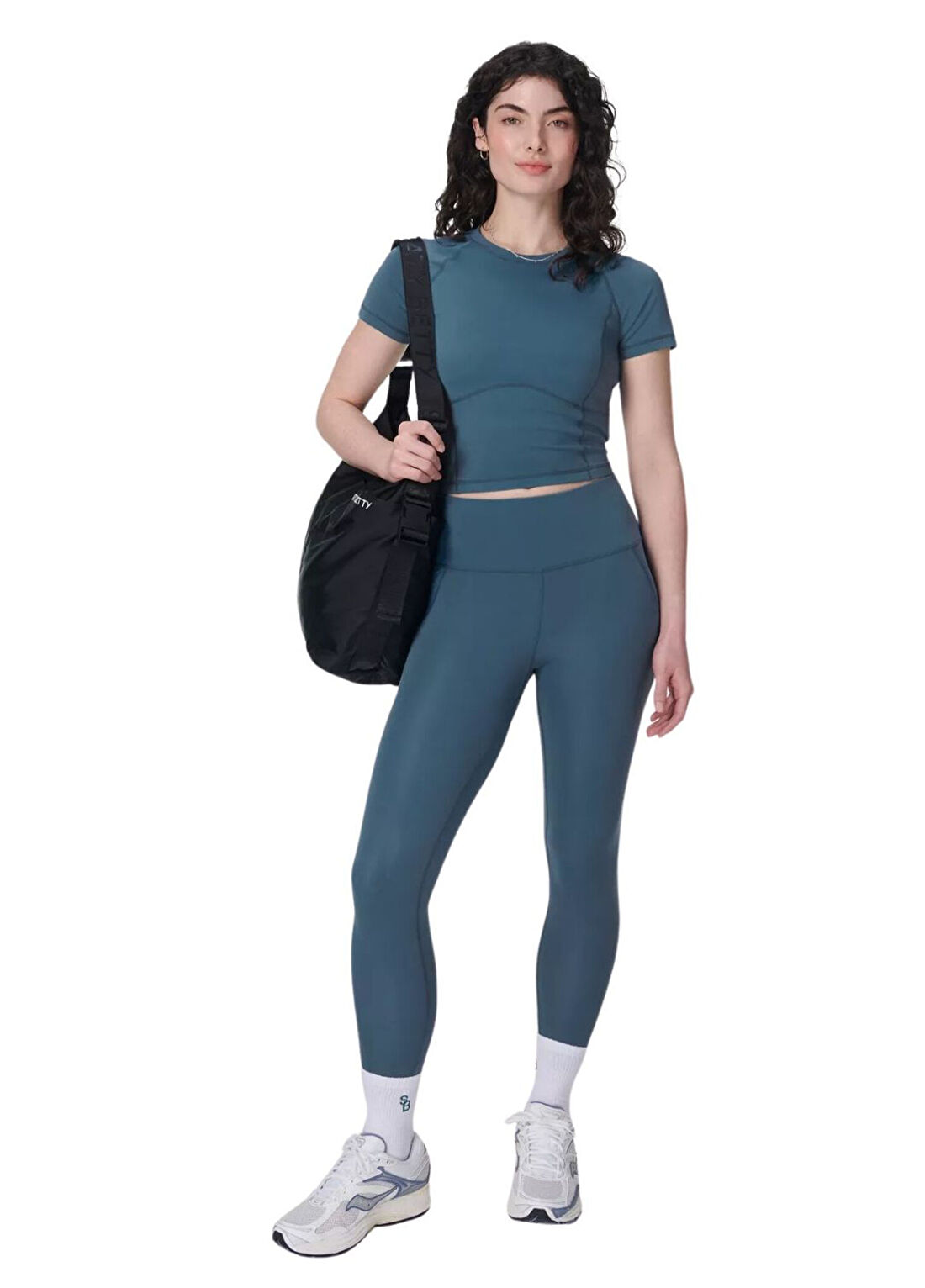 Sweaty Betty All Day Cropped Kadın Spor T-shirt görsel 2