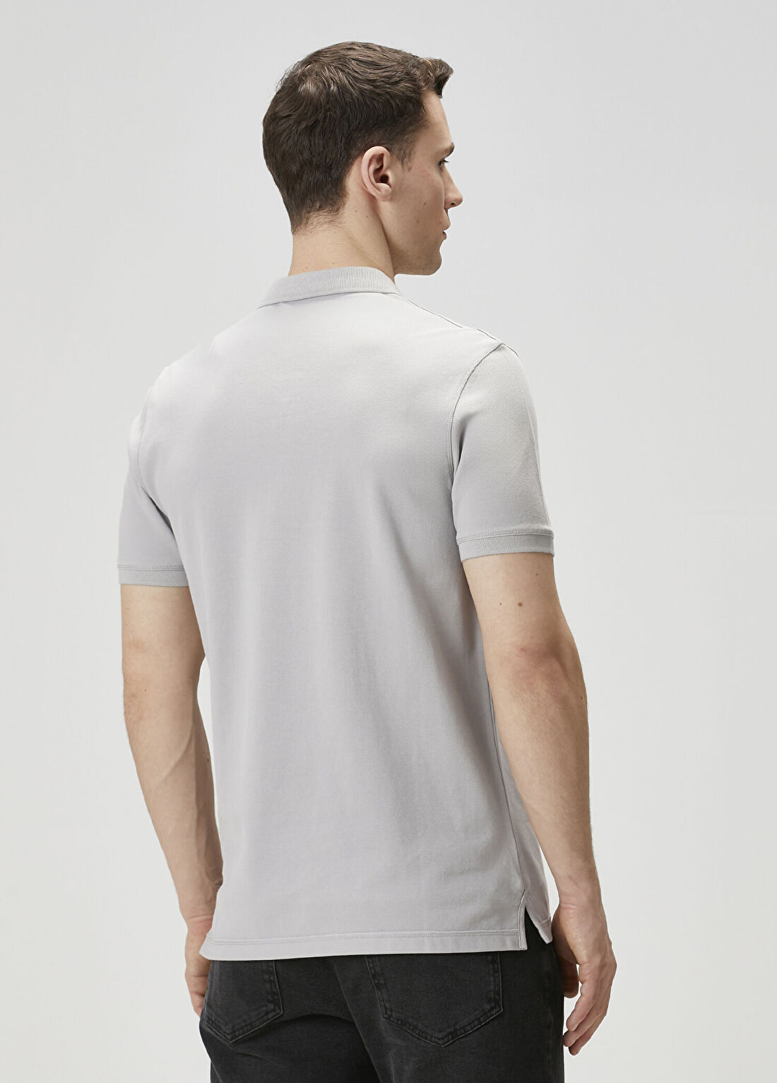 AllSaints Reform Gri Polo T-shirt görsel 4