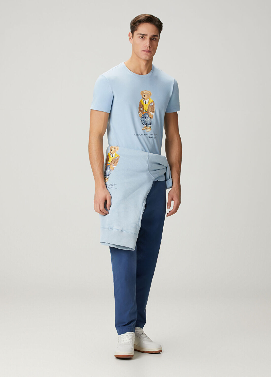 Polo Ralph Lauren Mavi Logo Baskılı Jersey T-shirt görsel 2