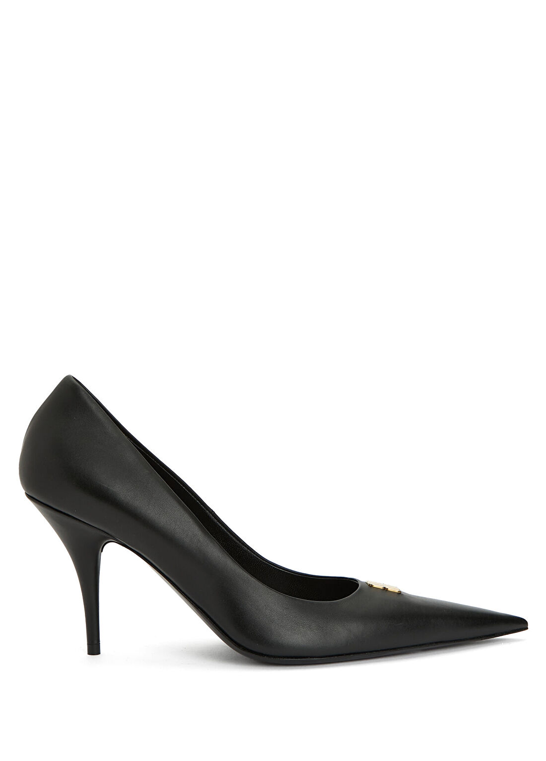 Balenciaga Siyah Deri Stiletto