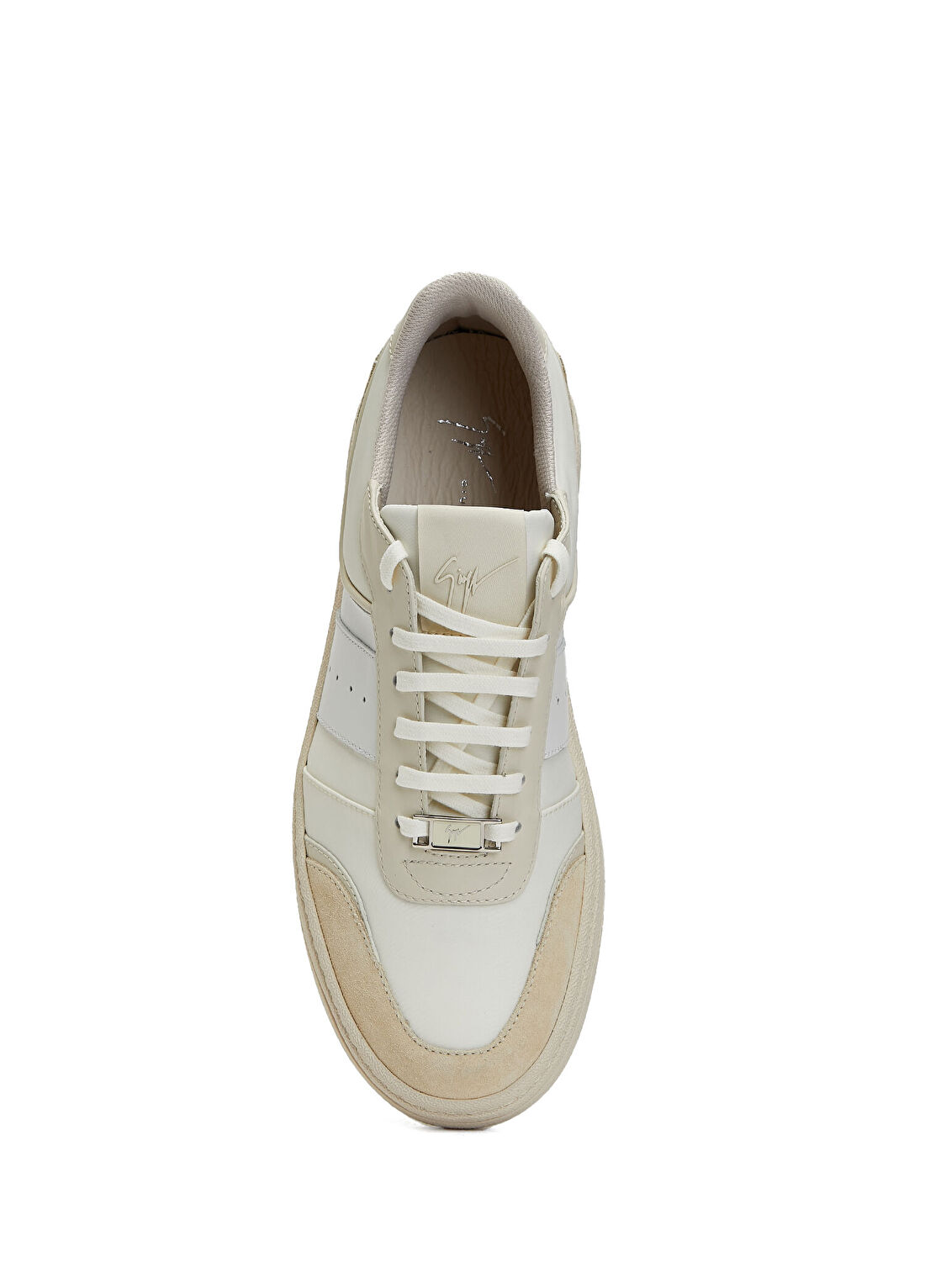 Giuseppe Zanotti Bej Erkek Deri Sneaker görsel 4