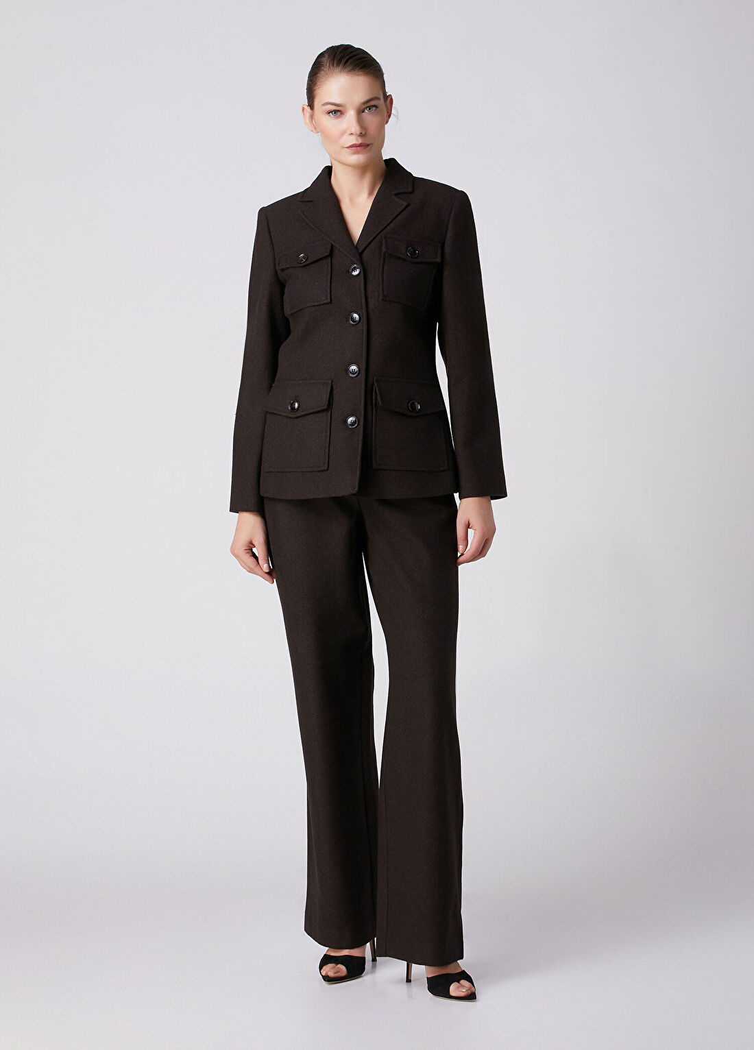 Beymen Collection Kahverengi Yün Ceket görsel 3